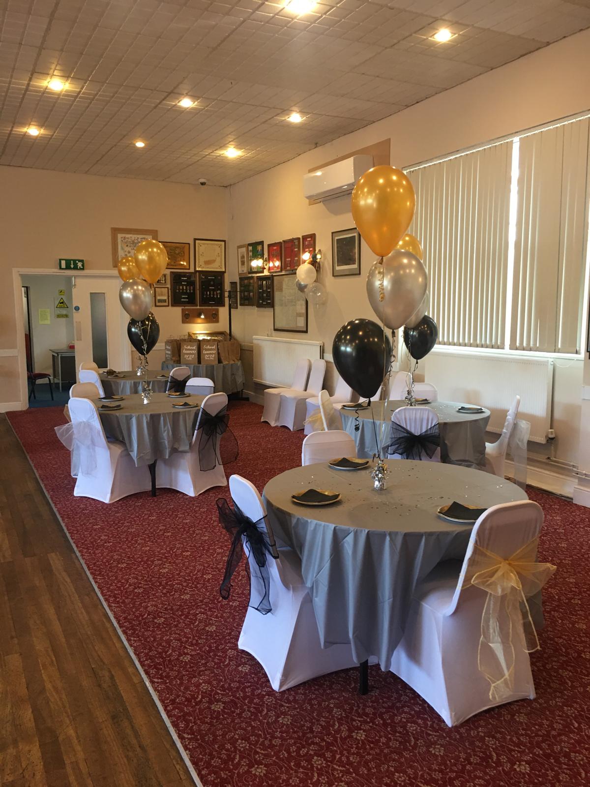 Gold Silver Black Table Centrepieces