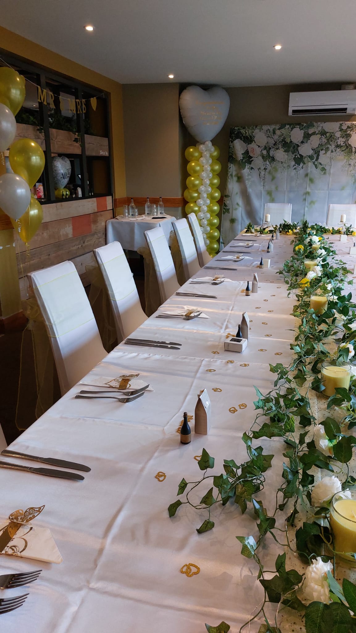 Party Venue Table Styling